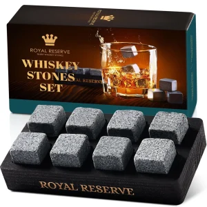 Whiskey Stones Gift Set by Royal Reserve – Artisan Crafted Reusable Chilli